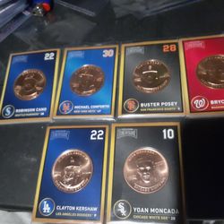 2018 Baseball Treasure Single Coin Cards