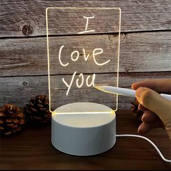 Nightlight with writing board comes with cable and pen
