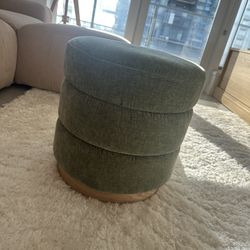 Green Swivel ottoman