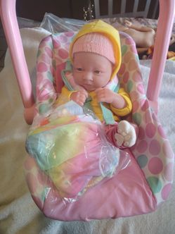 Used JC Toys Berenguer Baby Doll La Newborn Girl Deluxe Set 12"