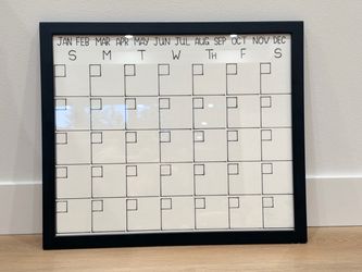 Calendar handmade glass frame