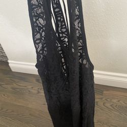Womens Black Cover Up 