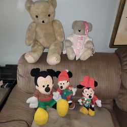 Vermont Teddy Bear, Collectors MINI & Mickey Mouse Dolls