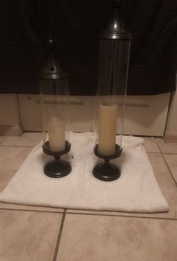 One set of deco candle holder metal