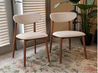 Mid-Century Modern Dining Chairs Set of 2