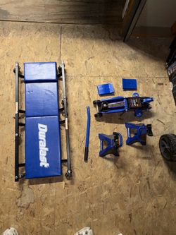 Duralast Floor Jack + Jack Stands + Creeper Set