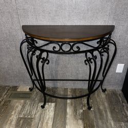 Half Moon Wood Table