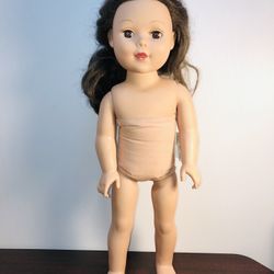 2014 Madame Alexander 18" Doll Wavy Brunette Hair Brown Hazel Eyes #69001