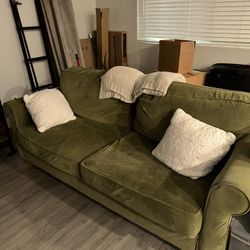 Set Of Green Couches 
