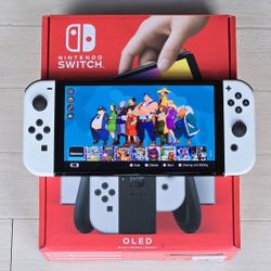 Brand New Nintendo Switch OLED Bundle *Modded* Triple-boot Systems | Android Tablet Mode w/Movie + Live TV Steaming | 10000 Games | 1TB Micro SD 