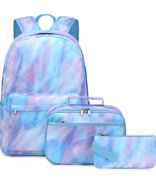 3 In 1 Backpack Set, Includes Backpack, Lunch Box And Pencil Pouch