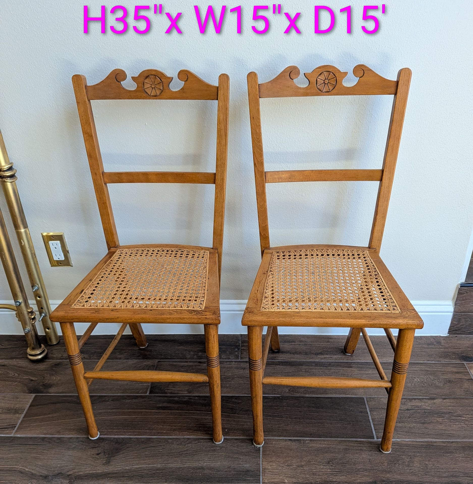 Antique Caned Chairs