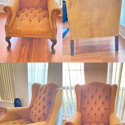 Vintage Winged Armchair