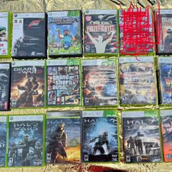 XBOX 360 GAMES 17pcs HALO ORANGE BOX MINECRAFT GRAND THEFT AUTO street fighter