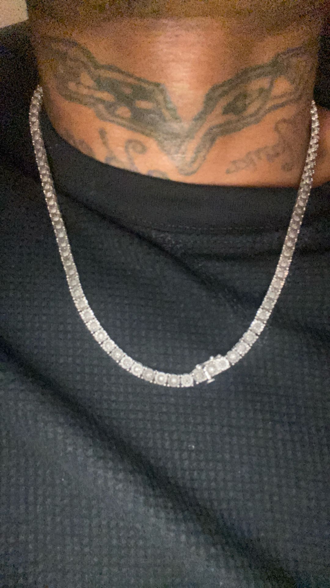 REAL GENUINE DIAMONDS TENNIS CHAIN 22 Inch