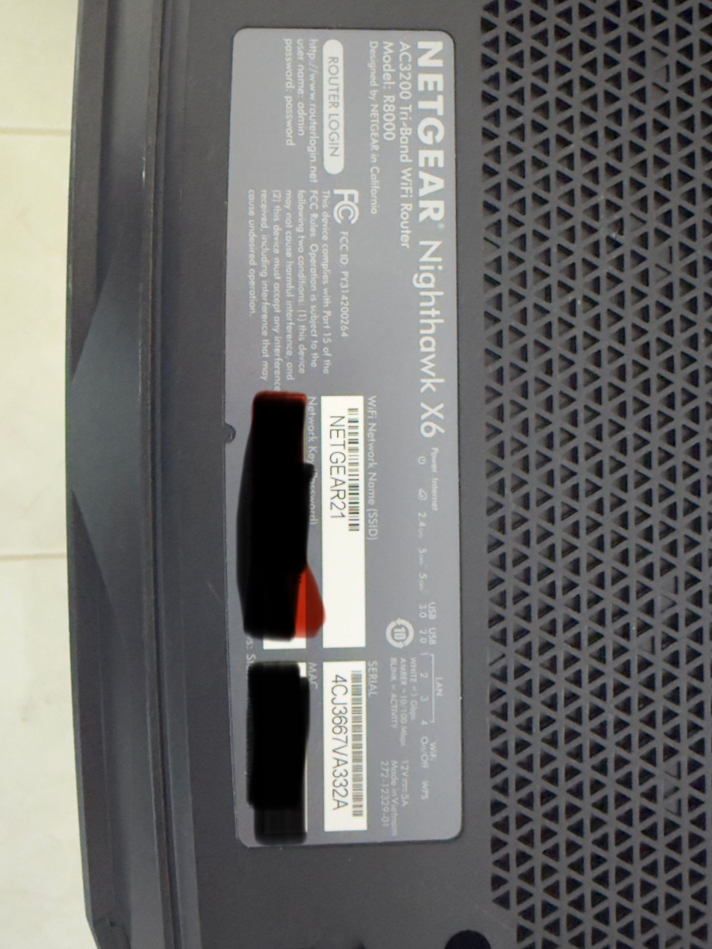 NETGEAR Nighthawk X6 Smart Wi-Fi Router