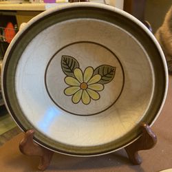 Vintage Hallkraft Potterskraft “Lazy Daisies” Stoneware Soup/Cereal Bowls