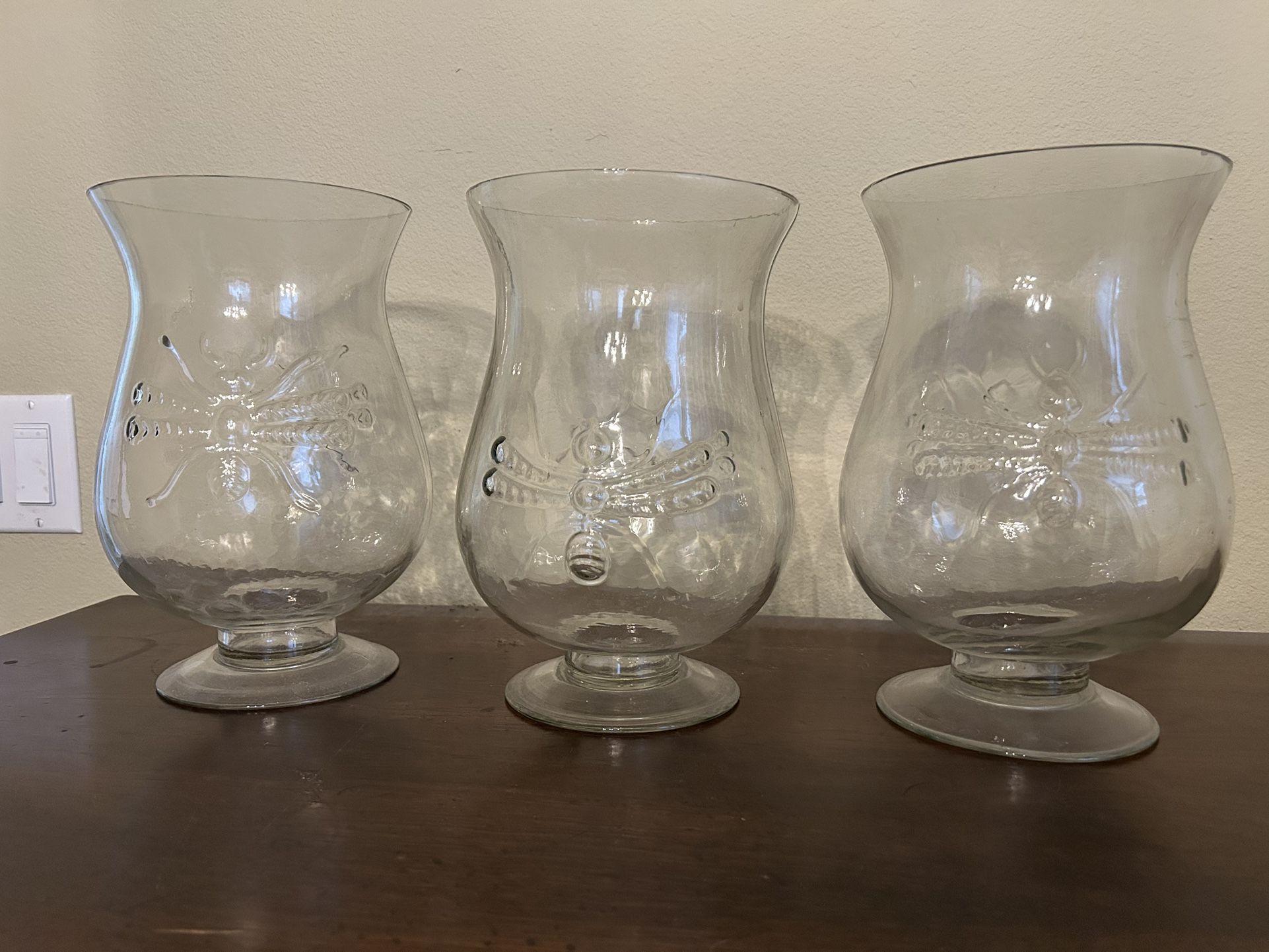Glass Candle Holders / Vases