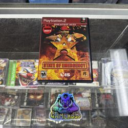 State Of Emergency Ps2 $25 Gamehogs 11am-7pm