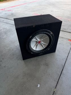 Kicker CompVR 10” Subwoofer + Enclosure – Works Great