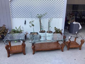 Glass Table Furniture Set