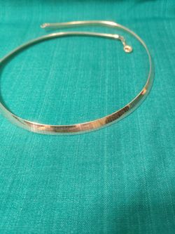 Herringbone Chain Necklace. 925 Sterling & Gold