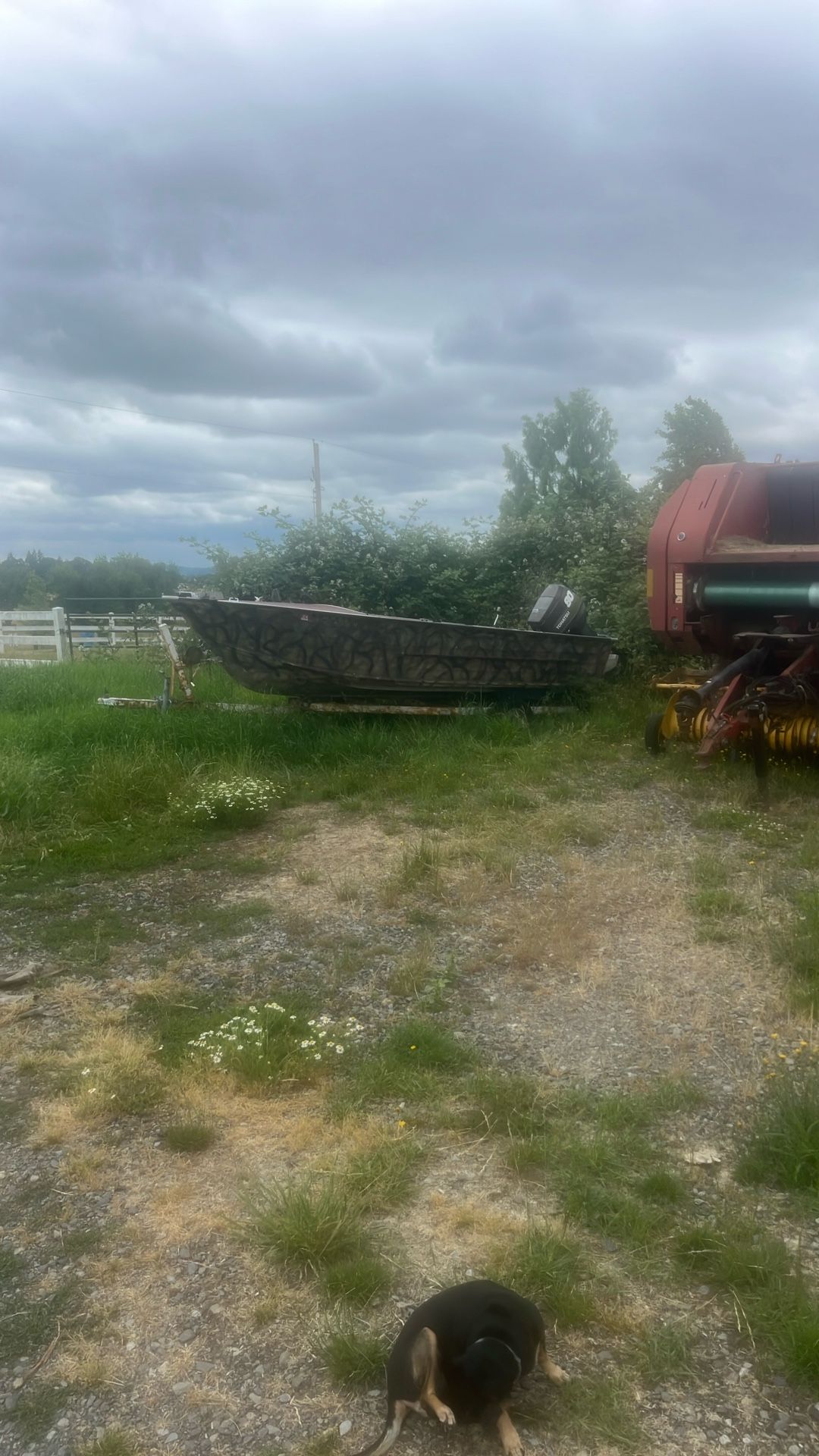 Boat Motor And Trailer