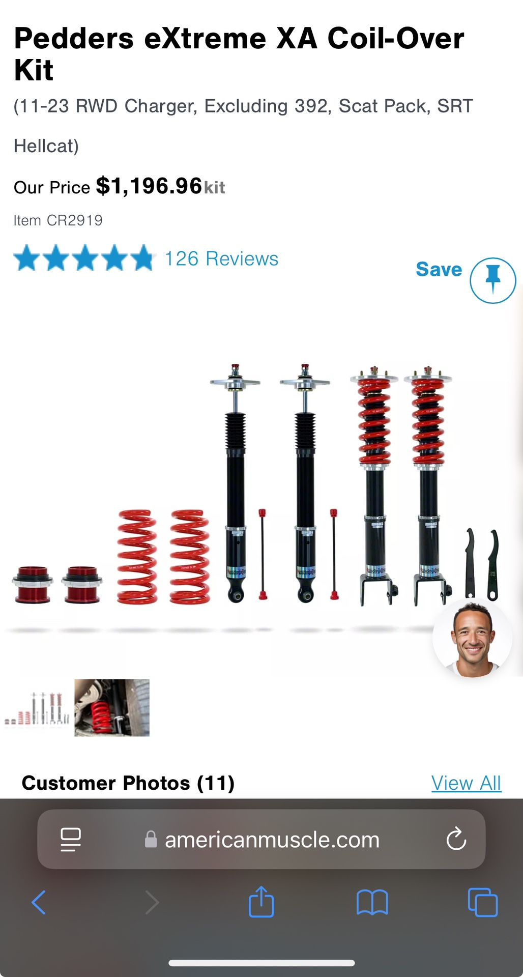 Dodge Charger/Challenger Coil Overs