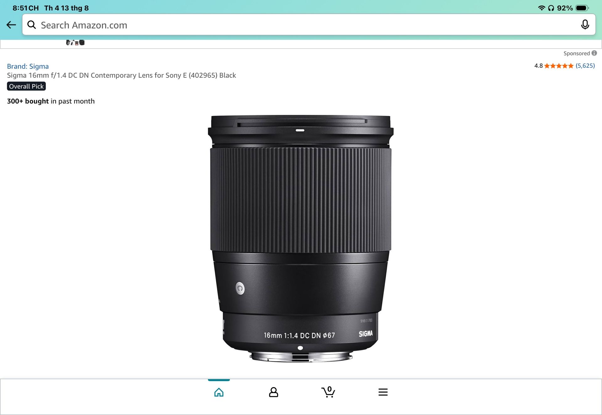 Sigma 16mm f/1.4 DC DN
