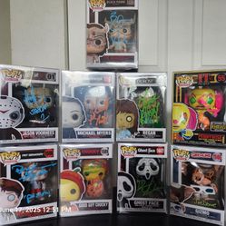 Autograph Horror Funko Pops For Sale Only! Brand New and Certified with Soft Protectors 