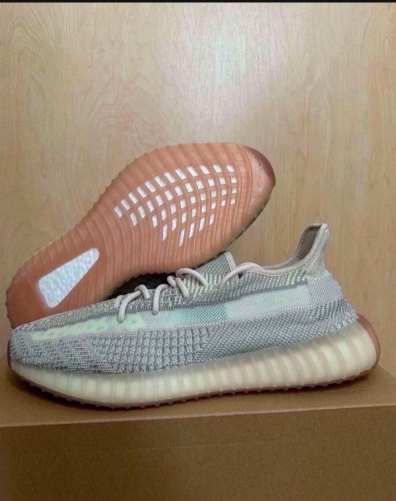Adidas Yeezy Boost 350 V2 Citrin Non-Reflective 2019 FW3042 Size 12 Brand New