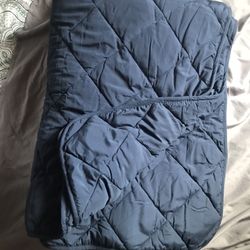 Quilted Blanket Navy