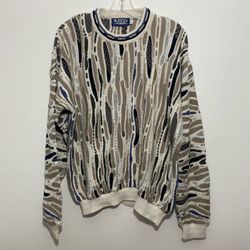 Vintage Domenic Sacco Coogi Style Sweater Small/Medium