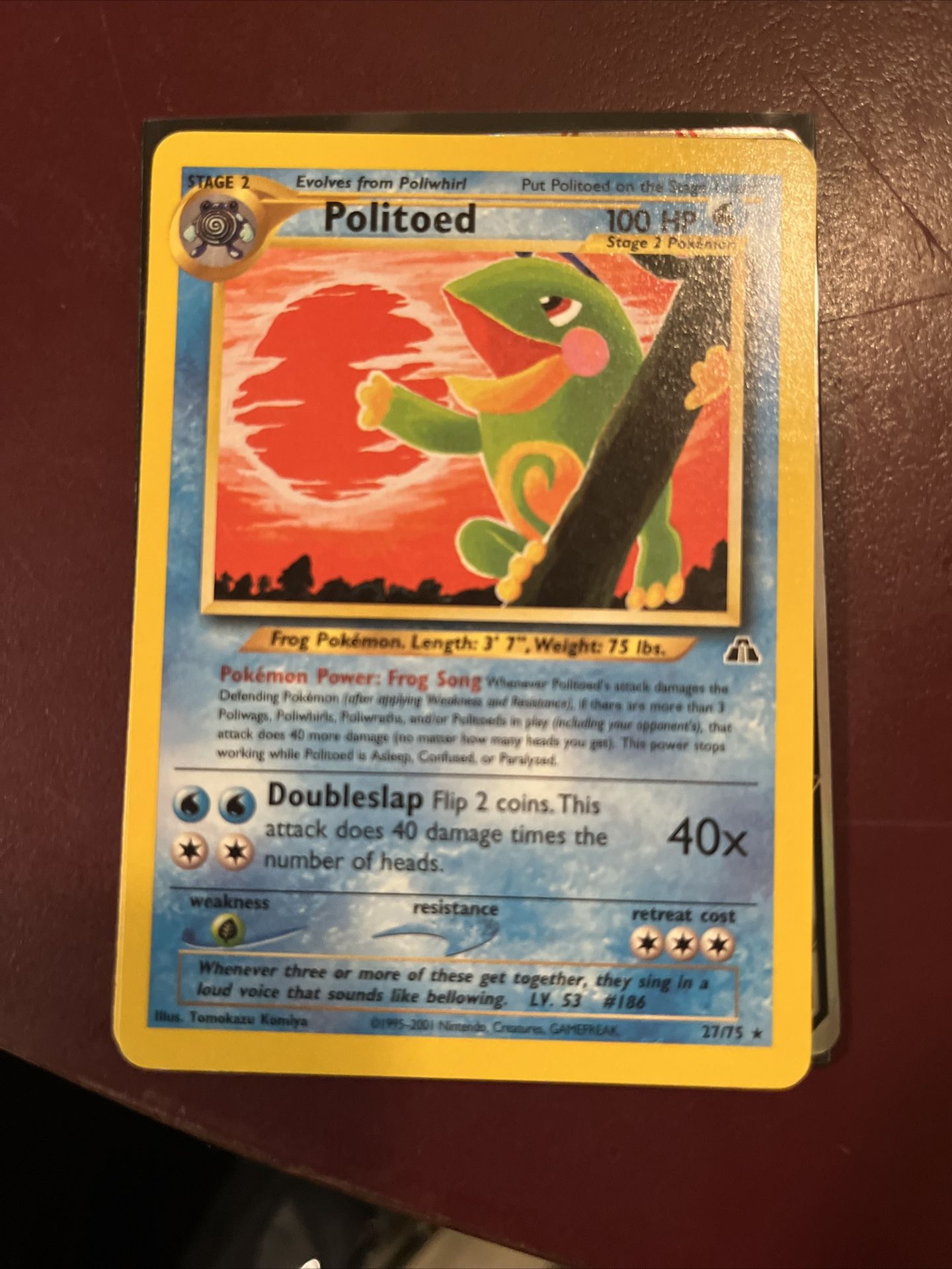 Politoad Pokémon Card