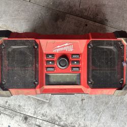 Milwaukee Boombox Charges Batteries