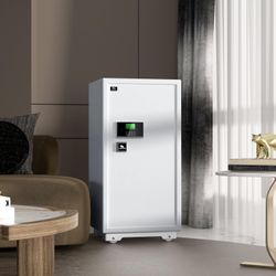 TIGERKING 11.5 Cubic Feet Extra Large Heavy Duty Safe Box, Home Safe with Double Safety Key Lock and Separate Lock Box, Digital safe with 3 Removable 