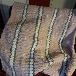 Hand Crochet Throw Blanket 