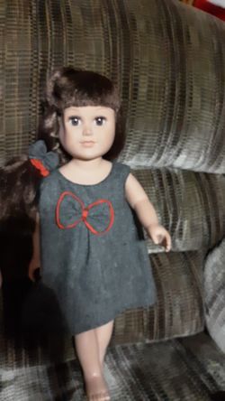 Citi doll, has smushed face on one side