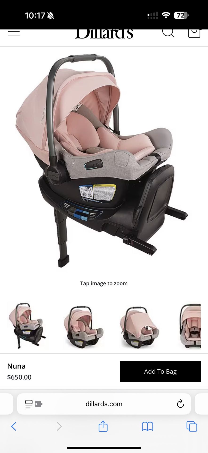  Collection X Nuna Pipa™ Aire RX Infant Car Seat & Relx Base