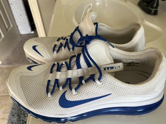Mens Nike Air Max More White Royal Game Blue