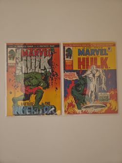 British Mighty world of Marvel Hulk comics