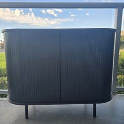 Modern Black Sideboard Buffet Cabinet