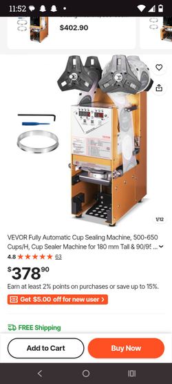 Vevor Cup Sealing Machine