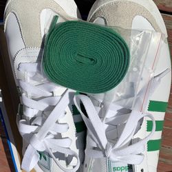 Adidas Samoa  size: 13 In Mens, White & Green and… Tan