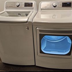 LG Direct Drive Steam Remote Start Washer & Dryer Set 
