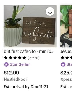 But First, Cafecito Sign