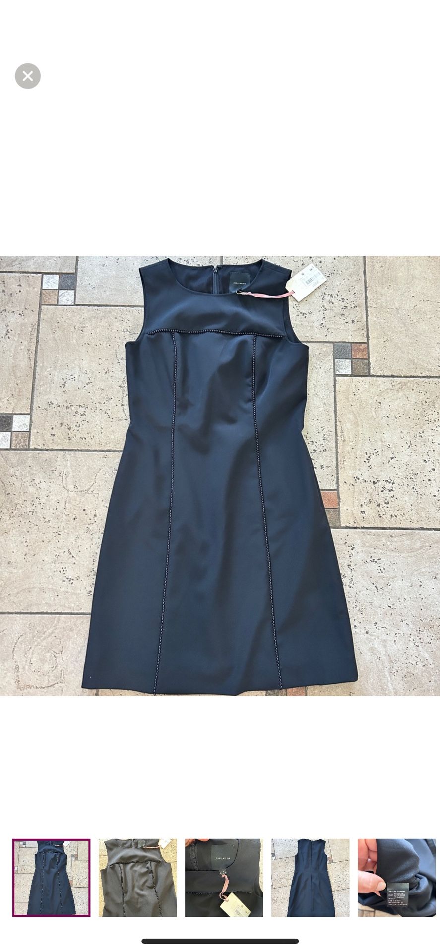 NWT Alex Marie elegant black dress size 4