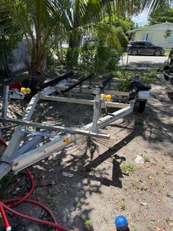 Double jetski trailer