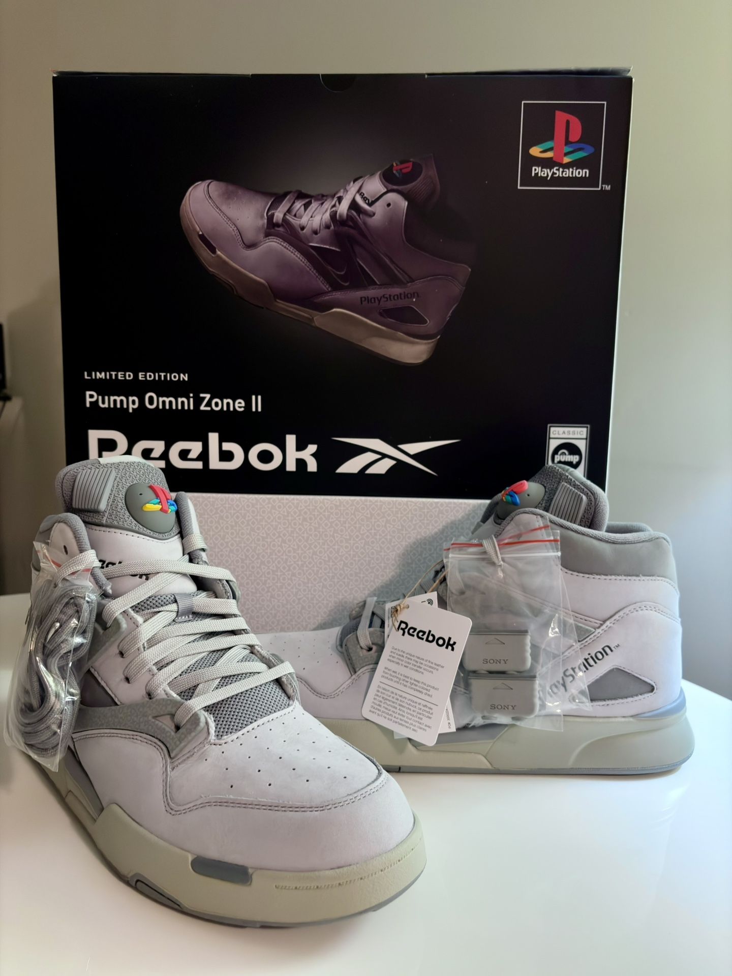 PlayStation x Reebok Pump Omni Zone II 30th Anniversary Size 12