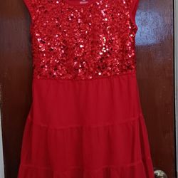 Wonder Nation Dress Red Size 10-12 